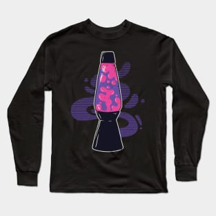 Groovy Glow: Let This Lava Lamp Light Up Your World with Neon Colors! Long Sleeve T-Shirt